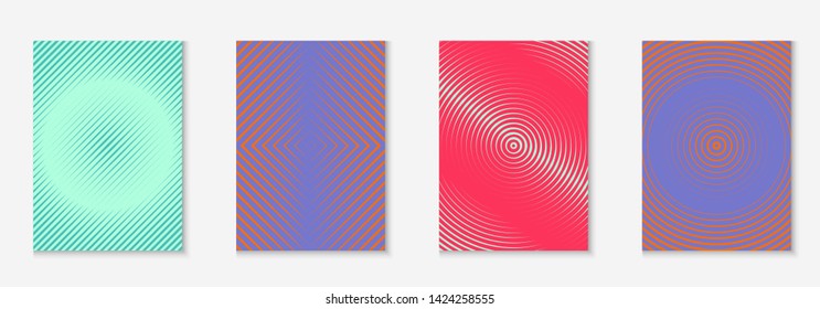Music cover. Minimal book, placard, page, journal mockup. Turquoise and purple. Music cover with minimalist geometric line and trendy shapes.