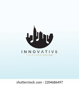 music Crack House vector logo design