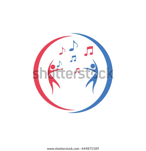 Music Dance Logo Stock Vector Royalty Free 644875189