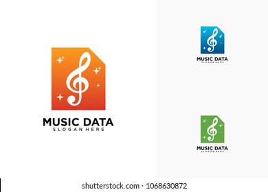 music data logo design