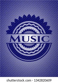 Music with denim texture