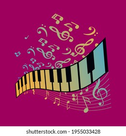 Music Design! Best Music Related Vector Illustrations. This illustration can be used as a print on T-shirts, cups, bags, Phone Case etc.