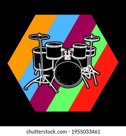 Music Design! Best Music Related Vector Illustrations. This illustration can be used as a print on T-shirts, cups, bags, Phone Case etc.