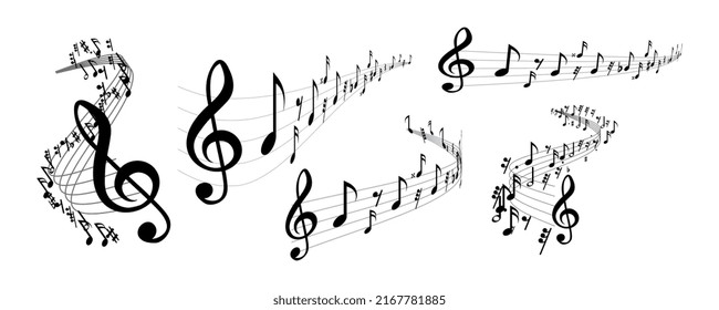 Music design elements vector eps 10