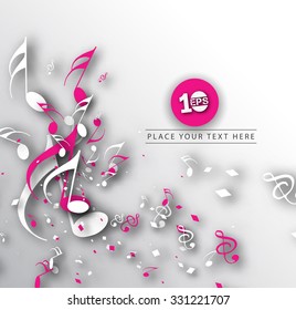 Music design elements, vector illustration