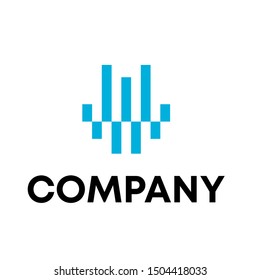 music design logo vector record play button equalizer template 