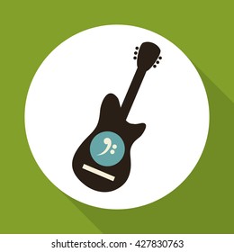 Music design. music note icon. Isolated illustration , editanle vector