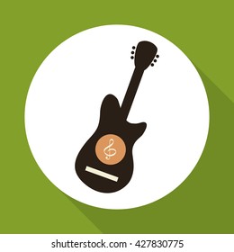Music design. music note icon. Isolated illustration , editanle vector