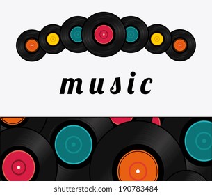 Music design over  background, vector illustration