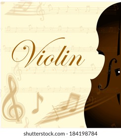Music design over beige background, vector illustration