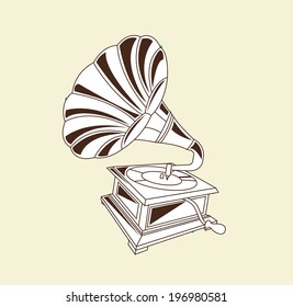 Music design over beige background vector illustration  