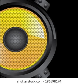 Music design over black background, vector illustration