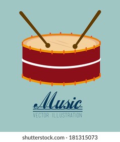 music design over blue background vector illustration