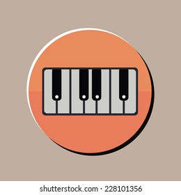 Music design over gray background, vector illustration