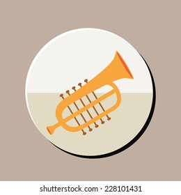 Music design over gray background, vector illustration