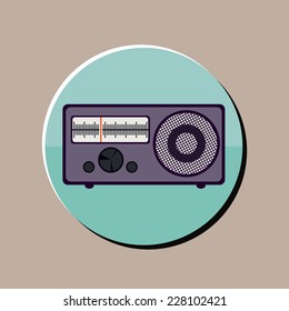 Music design over gray background, vector illustration