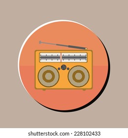Music design over gray background, vector illustration