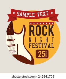 Music design over gray background, vector illustration.