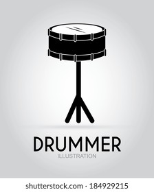 Music design over gray background,vector illustration