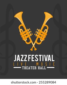 Music design over gray background,vector illustration.