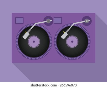 Music  design over purple background, vector illustration