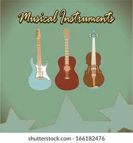 music design over vintage background vector illustration 