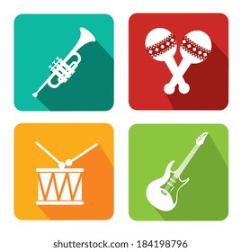 Music design over white background, vector illustration