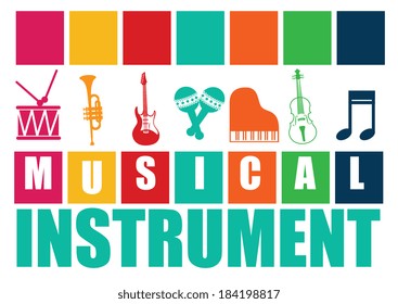 Music design over white background, vector illustration