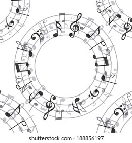 Music design over white background, vector illustration