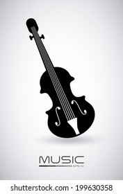 Music design over white background, vector illustration
