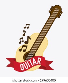 Music design over white background, vector illustration