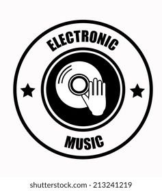 Music design over white background, vector illustration