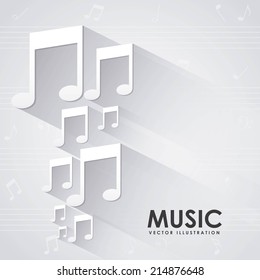 music design over white background vector illustration