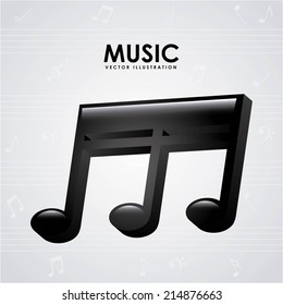 music design over white background vector illustration
