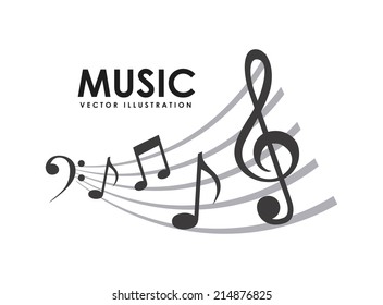 music design over  white background vector illustration