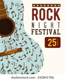Music design over white background, vector illustration.