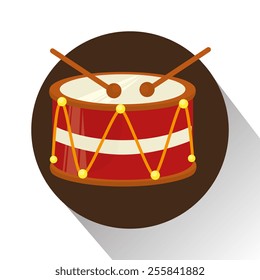 Music design over white background, vector illustration.
