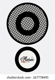 Music design over white background, vector illustration