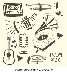 Music  design over white background, vector illustration