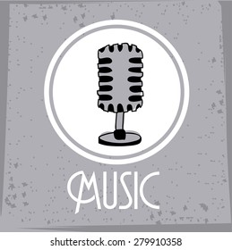Music  design over white background, vector illustration