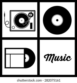 Music  design over white background, vector illustration