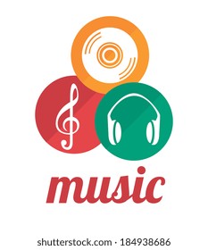 Music design over white background,vector illustration