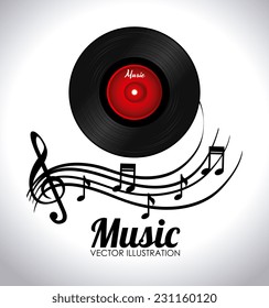 Music design over white background,vector illustration