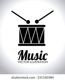 Music design over white background,vector illustration