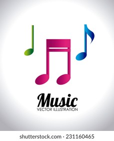 Music design over white background,vector illustration