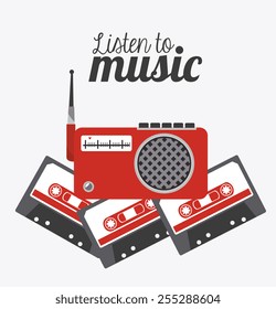 Music design over white background,vector illustration.