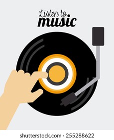 Music design over white background,vector illustration.