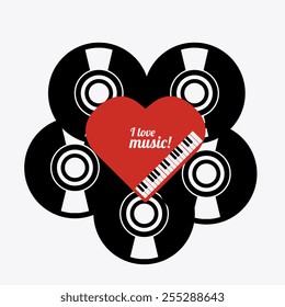 Music design over white background,vector illustration.