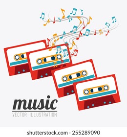 Music design over white background,vector illustration.