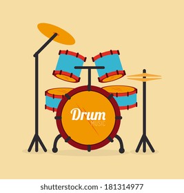 music design over yellow background vector illustration